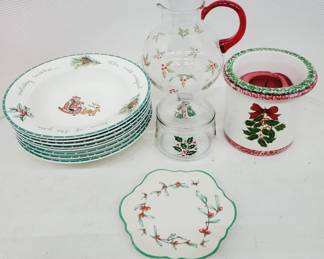 Assorted Christmas Dinnerware Lot Mikasa and more