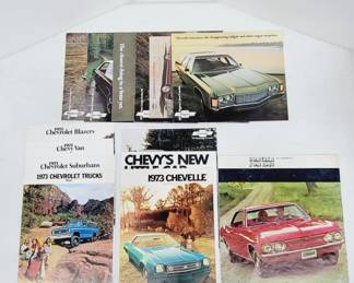 	1970s Chevy Corvette Camaro & More Brochure Lot