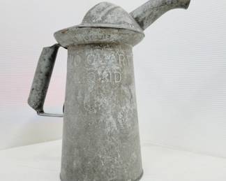 	Galvanized 2 Quart Oil Pitcher