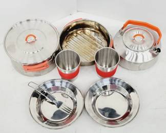 	Stainless Steel Camping Cookware Set