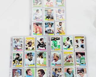 	1980s Topps NFL Football Cards Lot