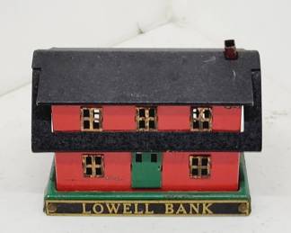 Cast Iron Lowell Bank Still Bank