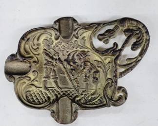 Antique Brass Cigar Ashtray