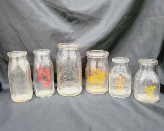 Assorted Embossed Dairy Bottles
