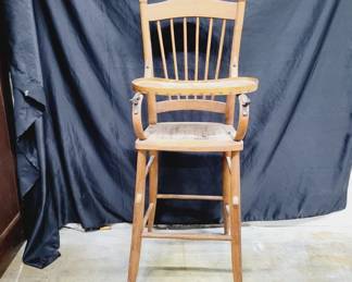 	Antique Wooden High Chair