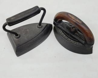 Pair Of Cast Iron Irons