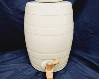Stoneware Barrel Crock With Spigot