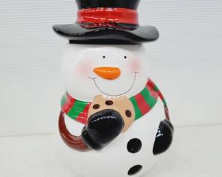 	Ceramic Snowman Cookie Jar