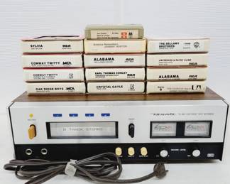 	Realistic 8-Track Player With Tapes