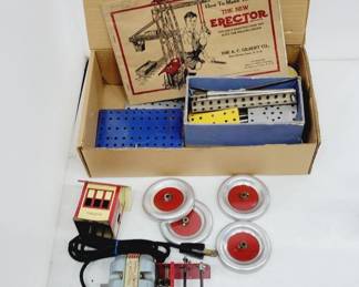 A.C. Gilbert Erector Set With Motor