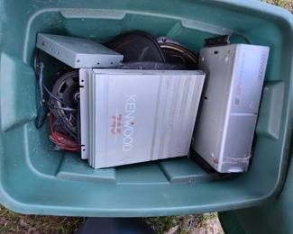 Automotive boom boom equipment.