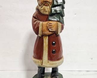WOOD CARVED SANTA