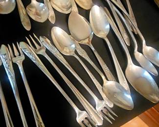 $10 Assorted Silver Platted Utensils over 10 available