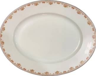 $25 L. Bernardaud Co Limoges France Oval Serving Platter 12 x 15