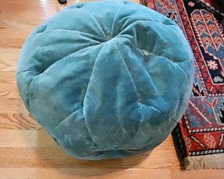 $22.50 Velvet Pouf Ottoman