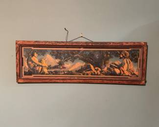 $75 the rubaiyat maxfield parrish Antique Landscape Art Print 10.5 x 32.5