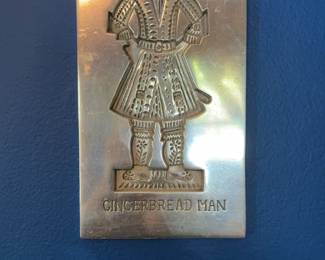 $15 Gingerbread Cookie Mold solid metal 6 x 11