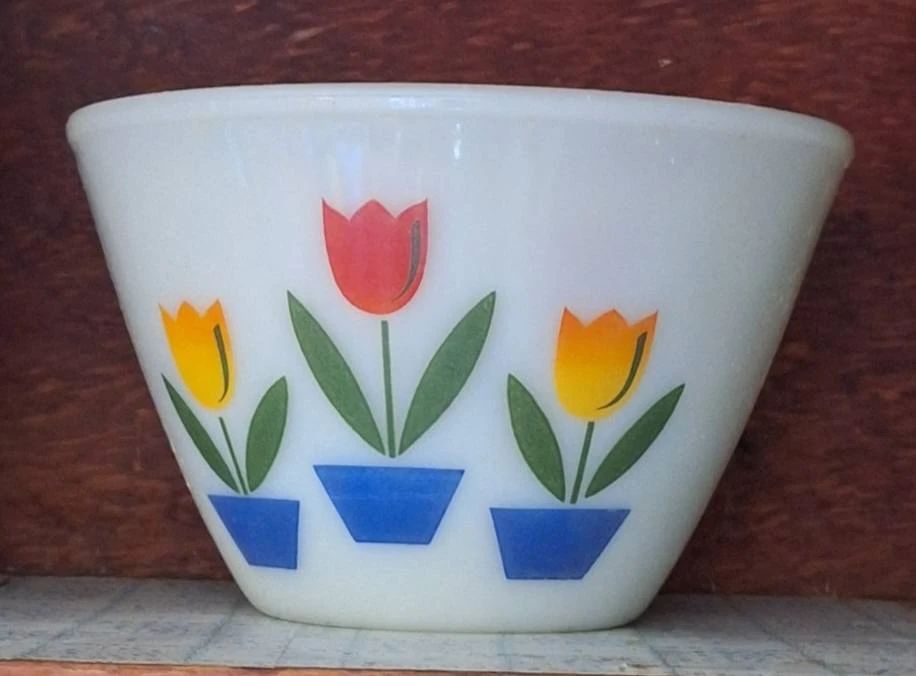 Vintage Fire-King mixing bowls