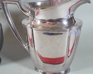 Heavy silverplate pitcher