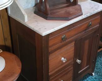 Marble top washstand