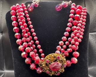 Vintage Selini necklace and earrings