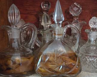 Vintage vinegar cruets