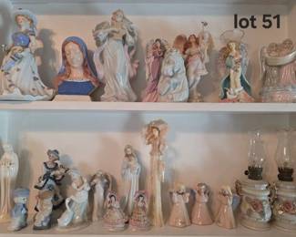 Large collection of vintage bisque and porcelain