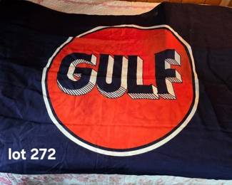 Gulf Oil wool flag