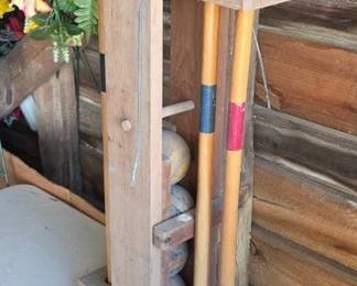 Vintage croquet set