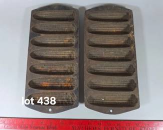 Cast iron corn stick pans