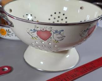 Vintage goose colander