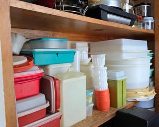 Vintage Tupperware and appliances