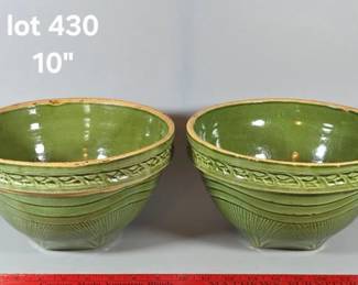 McCoy window pane mixing bowls