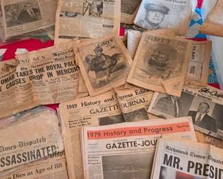 Vintage newspapers, earliest is 1925
