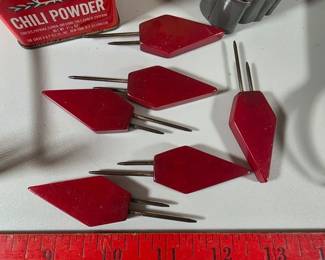 Set of Bakelite corn cob holders