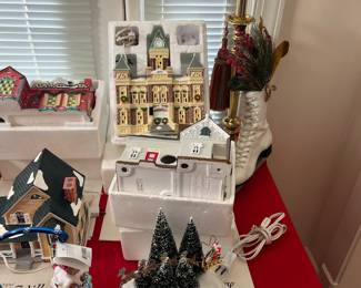 Dept. 56 Snow villages and accessories.