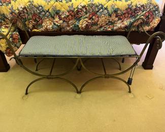 Bench at the end of the bed.