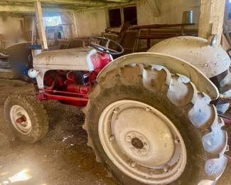 8N Ford Tractor, New Rear Tires has additional equipment.