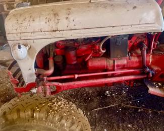 8N Ford Tractor, New Rear Tires has additional equipment.