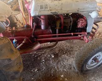 8N Ford Tractor, New Rear Tires has additional equipment.