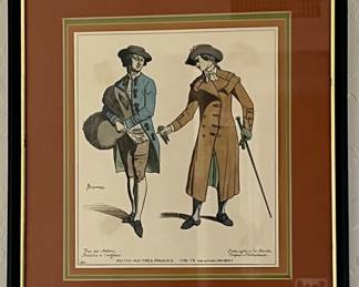 Art French and English Middle Class Dress 1778-1779