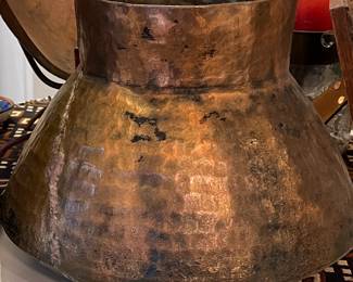 Vintage Hammered Copper Vessel