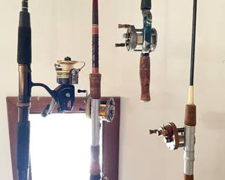 fishing rods and reels