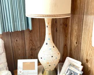 closeup of vintage lamp