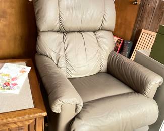 recliner, leather I believe