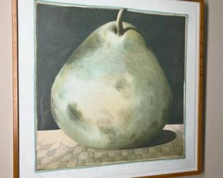 180 Carol Anthony Big Pear Original Litho 1985min