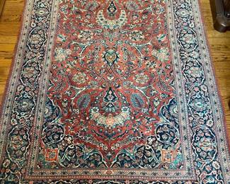 180 Persian Kashan Vintage 45 X 68 Hand Knotted Carpetmin