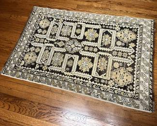 180 Vintage Hand Knotted Wool 3 X 5 Area Rugmin