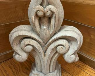 180 Plaster FleurDeLis Accent Decormin