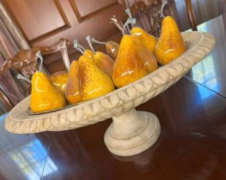 180 Marble Oval Centerpiece Bowlmin